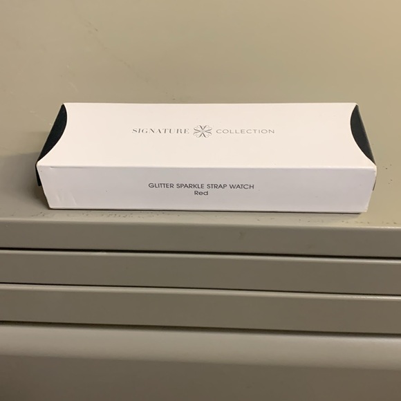 Avon Glitter Sparkle Strap Watch Red Brand New in Box - Picture 10 of 15